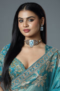 Azure Enamel Vintage Choker Set