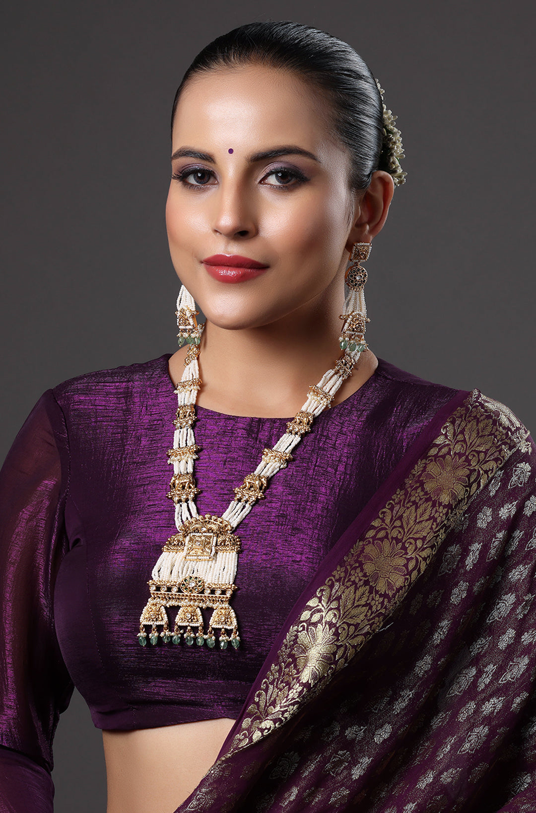 Royal Pearl Elephant Long Haram Set
