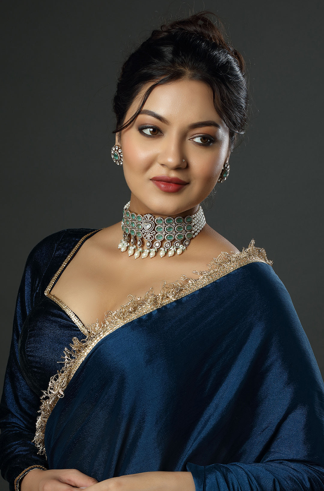The Serene Green Gala Choker