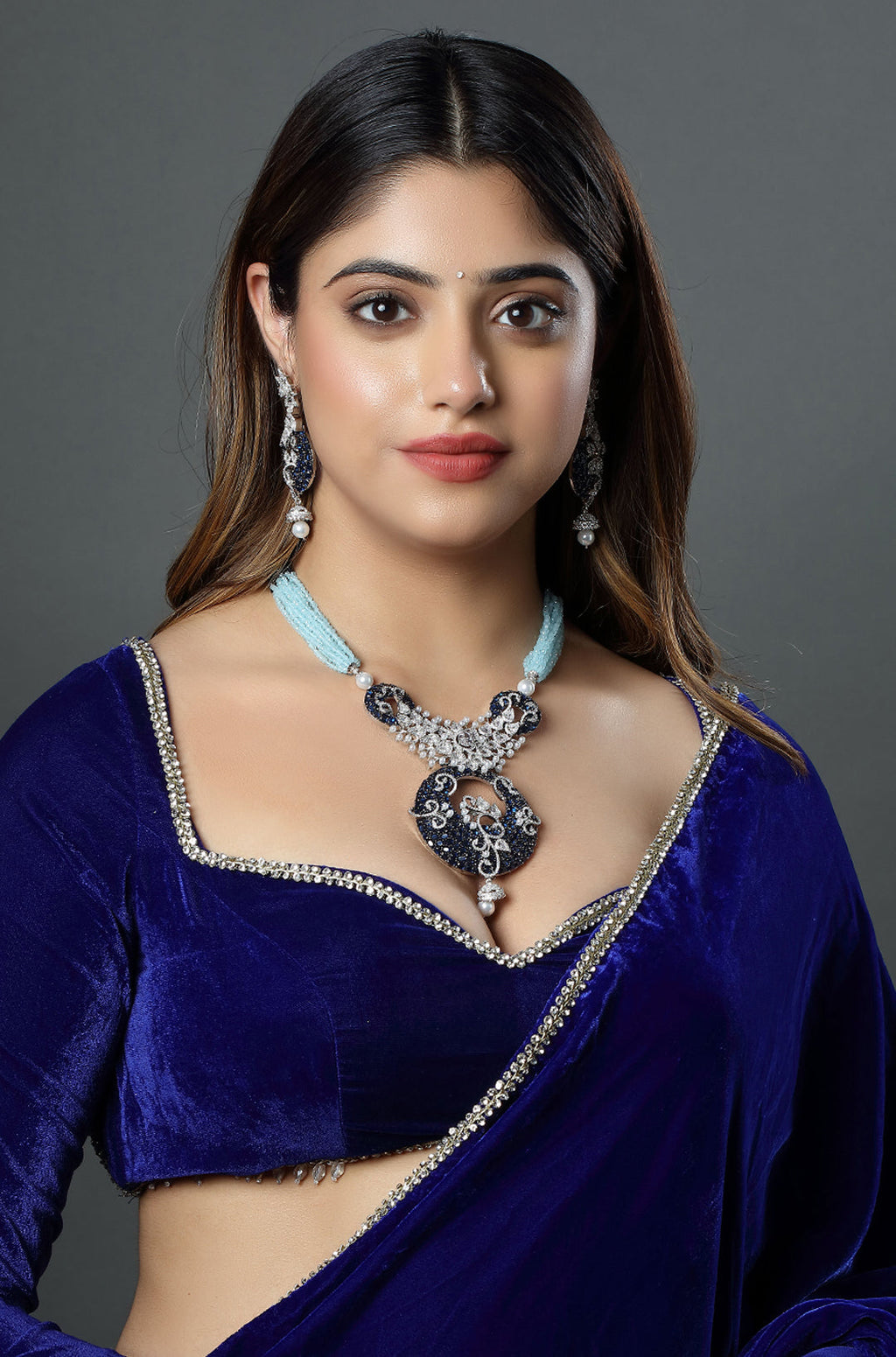 The Blue Lagoon Ensemble Necklace Pendent